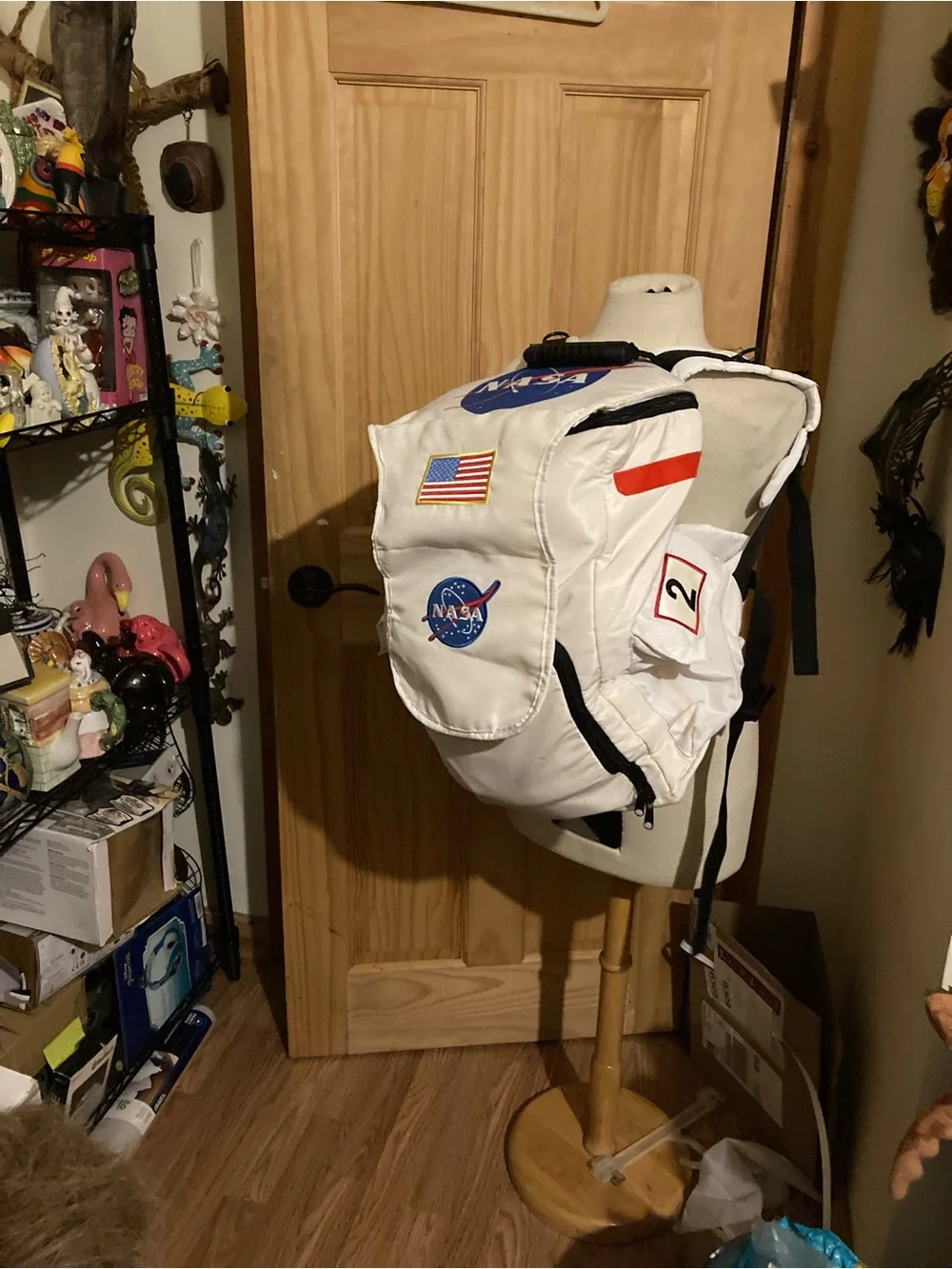 Aeromaz NASA backpack with jumpsuit, boots and hat costume